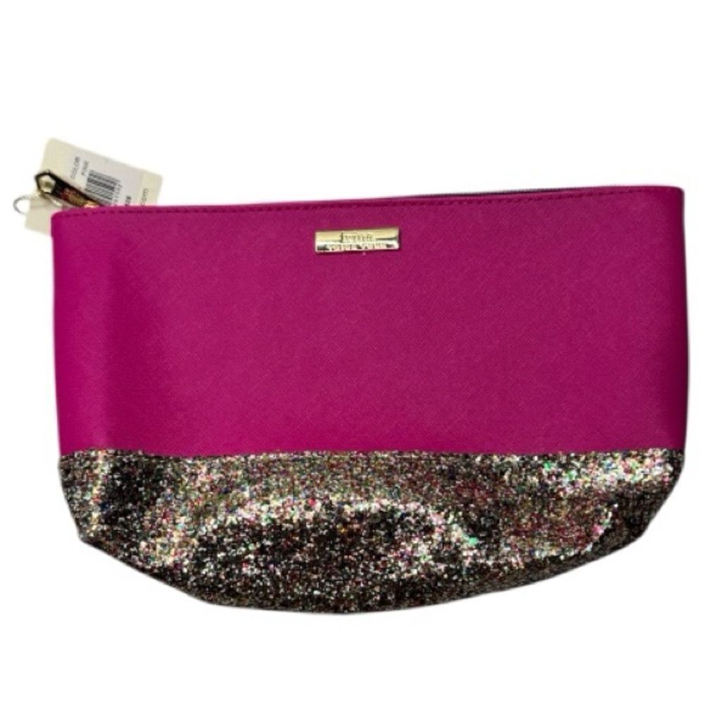 Trina Turk Glitter Cosmetic‎ Bag. NWT.